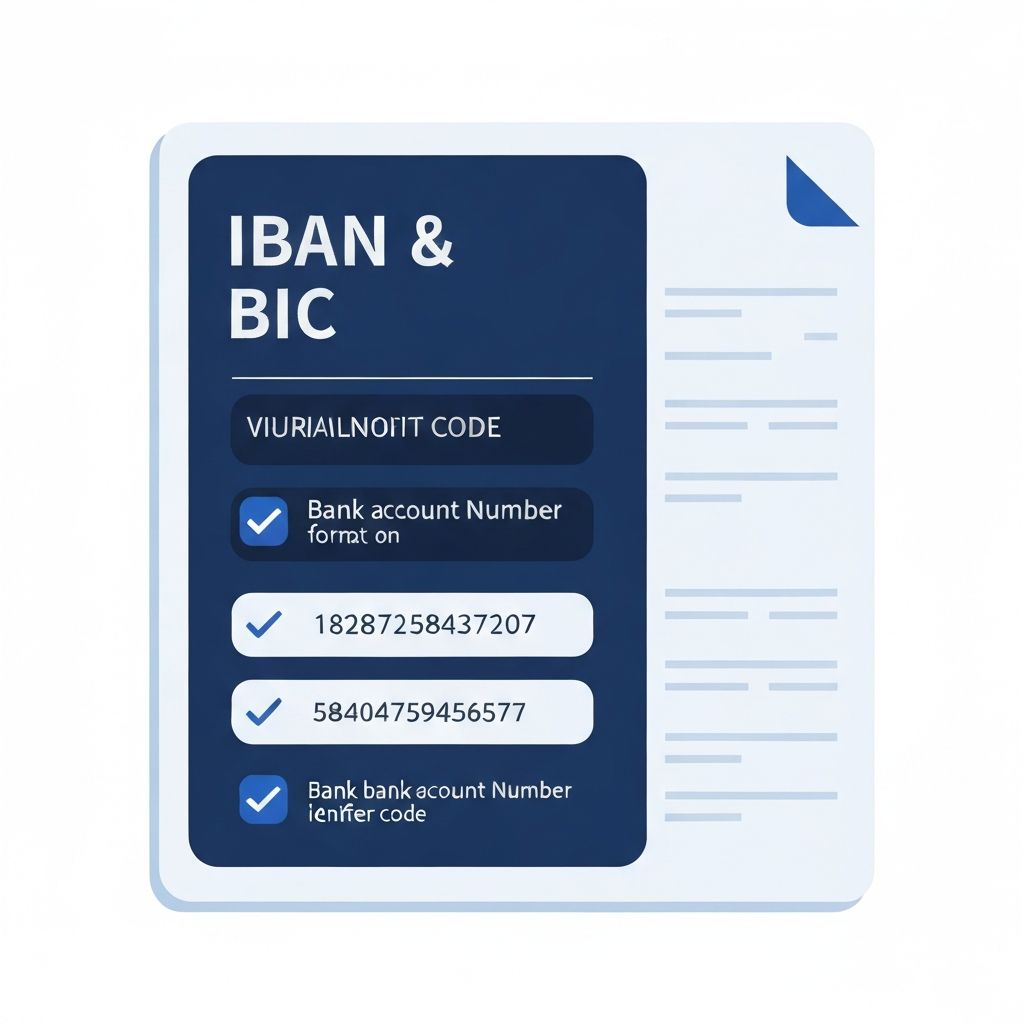 IBAN and BIC code structure